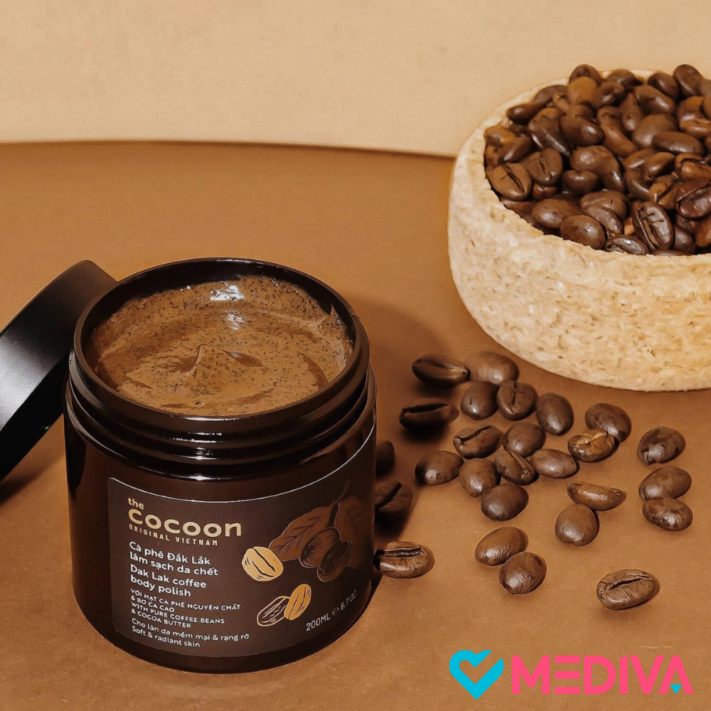 Coffee Body Polish 200ml | Scrub & Exfoliate to Hydrate and Moisturize Skin  | Vietnam Cocoon Mediva | Lazada Singapore