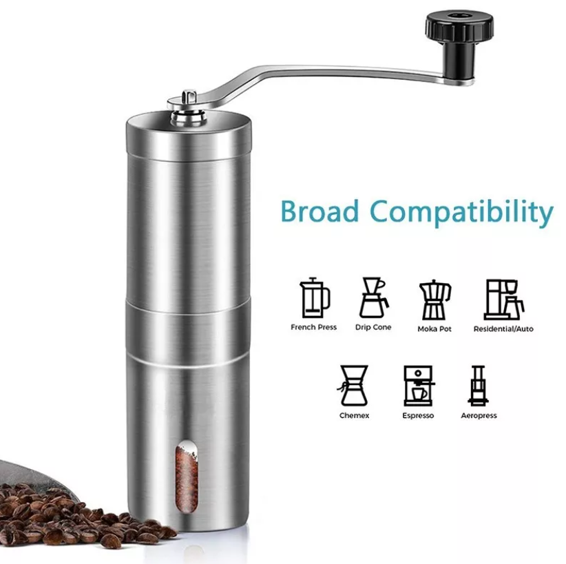 Manual Coffee Grinder Hand Coffee Bean Grinder, Conical Burr Mill