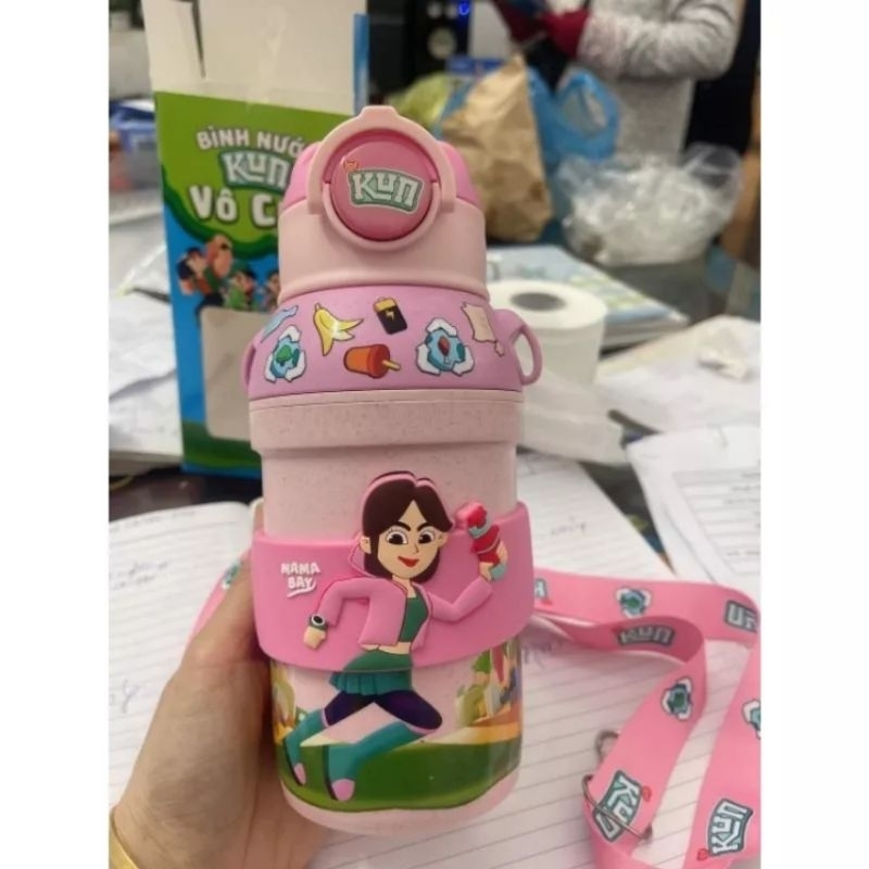 Bình nước vô cực Kun cho bé 430ml
