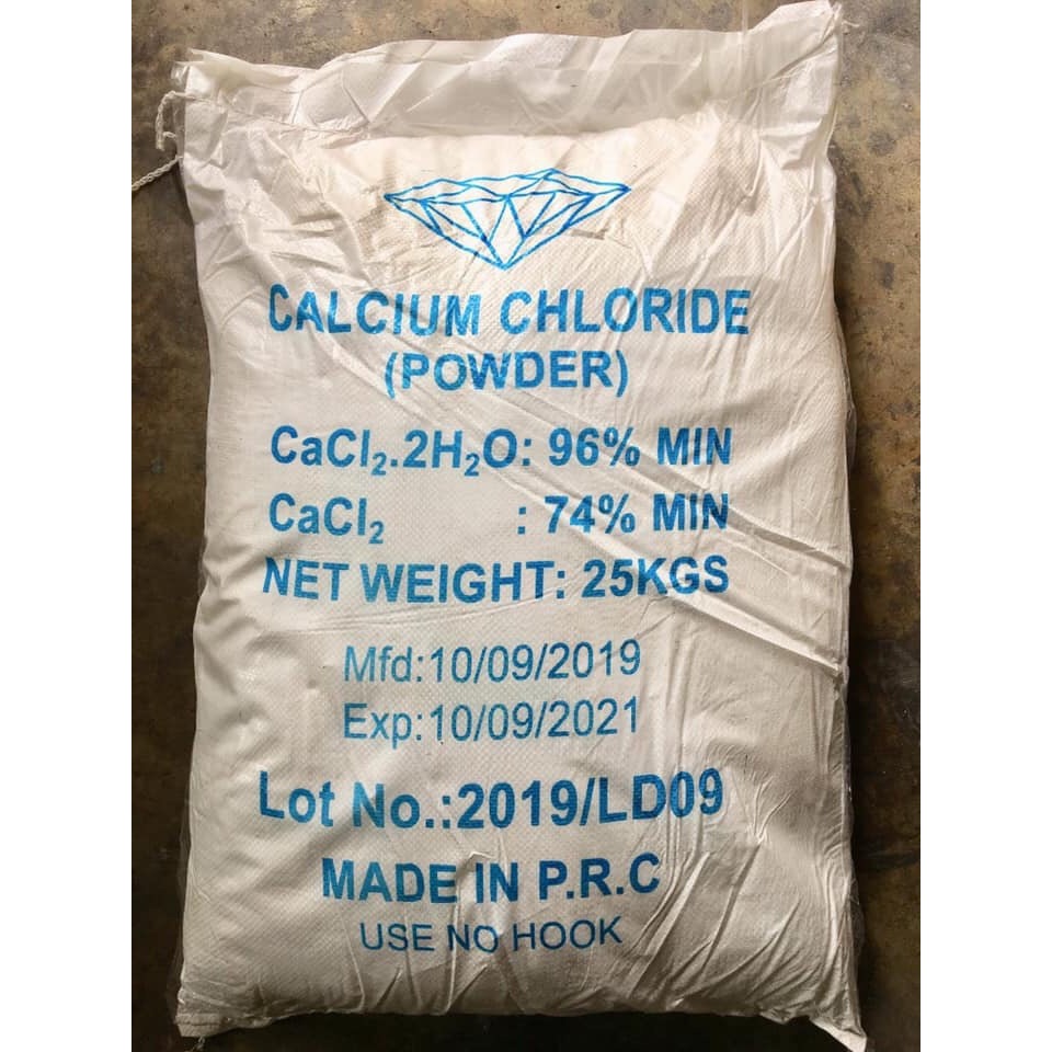 1KG Phân khoáng Calcium Chloride CaCl2 96%
