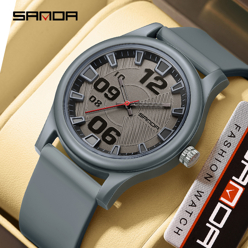 SANDA New Fashionable and Minimalist Student Watch Simple Trendy and Versatile Men Watch Women Watch SD3252-4.