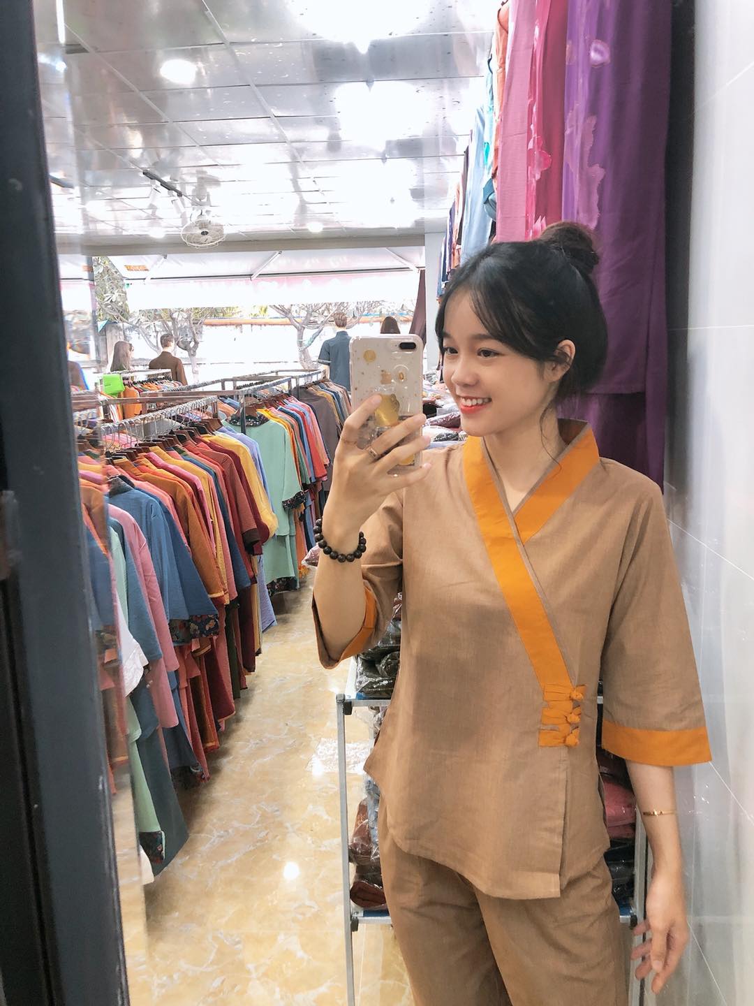 đồ lam đi chùa # 3 nút vải kate