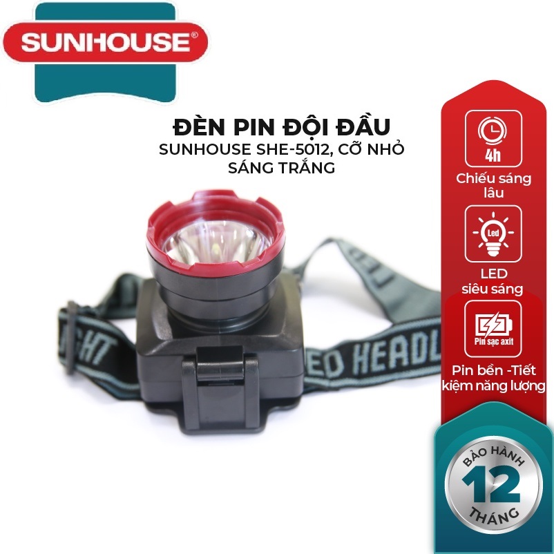 Đèn Pin Đội Đầu SUNHOUSE SHE 5012 Cỡ Nhỏ