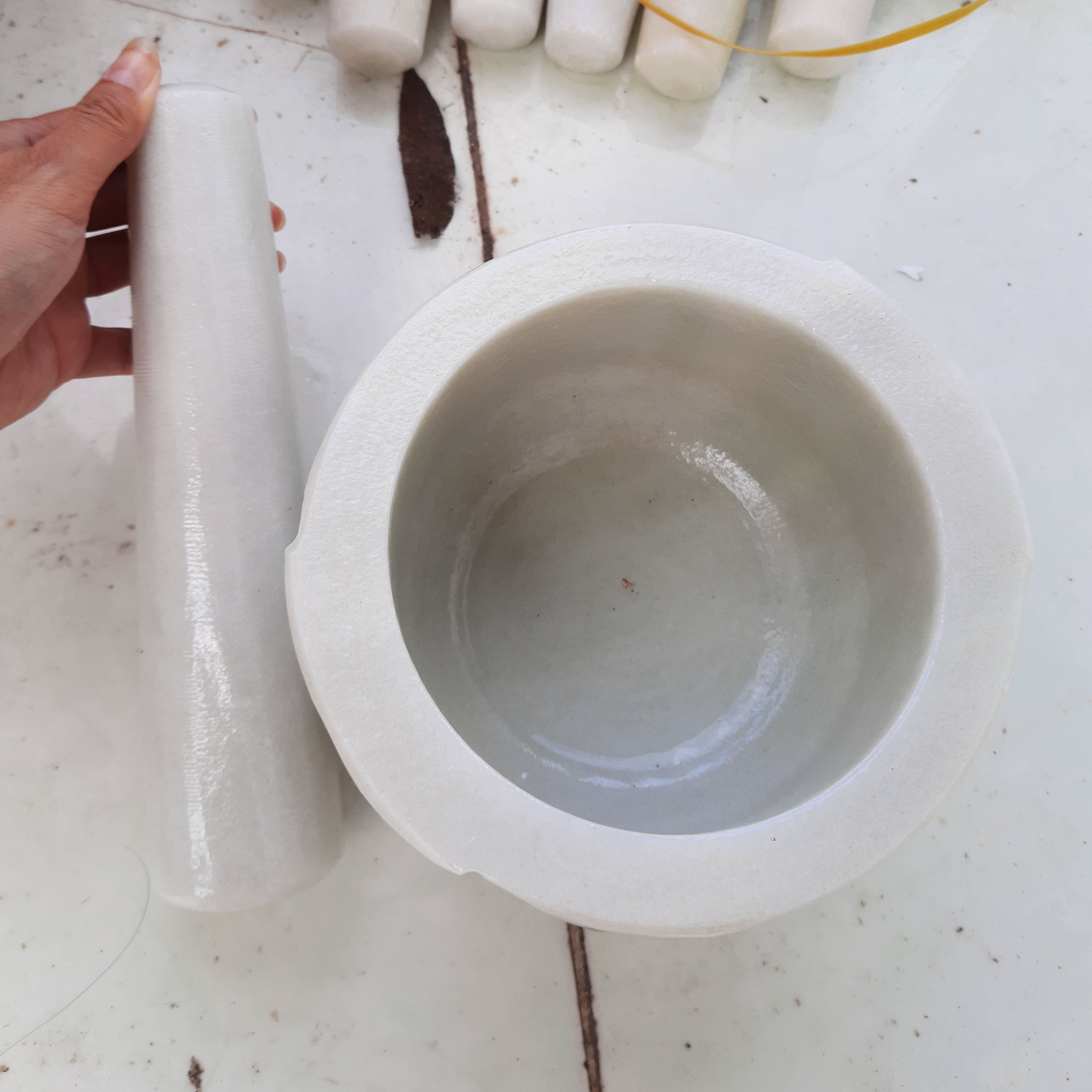 Cối đá Nón Nước size 14cm (kèm chày)