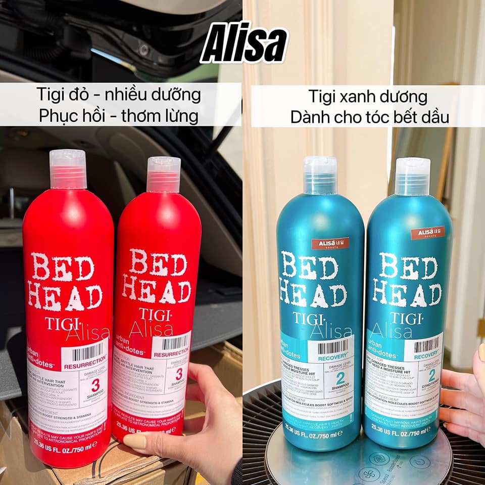 Cặp dầu gội xả Tigi  750ml/lọ - ALISA