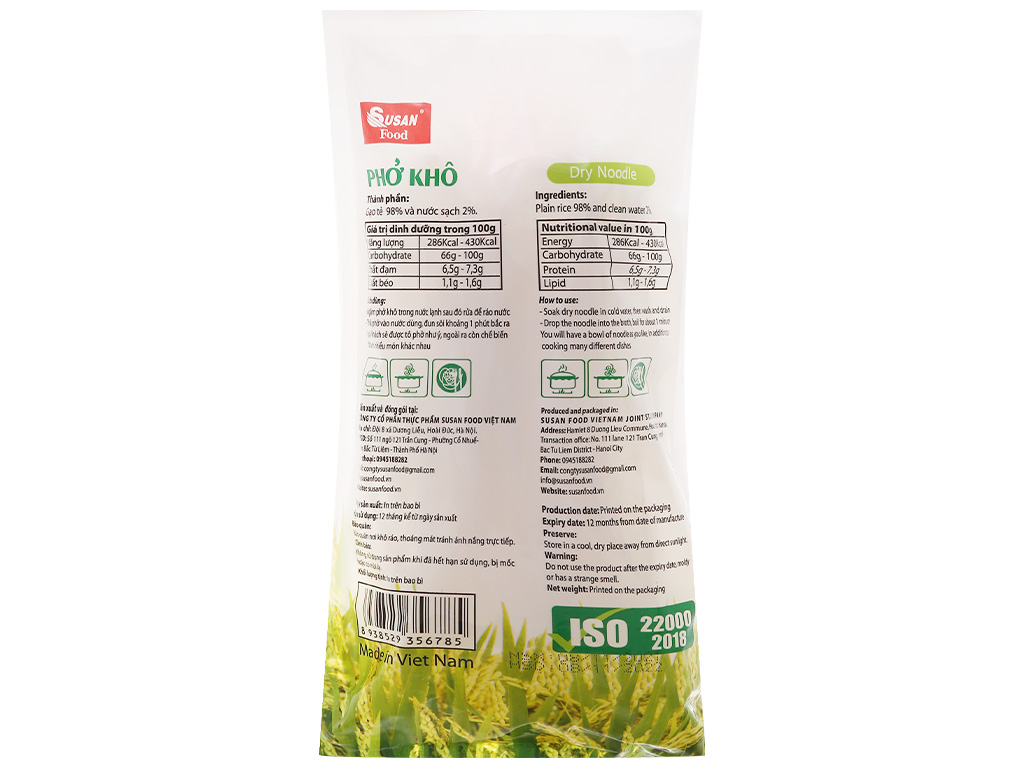 Phở khô Susan gói 500g-đồ ăn vặt