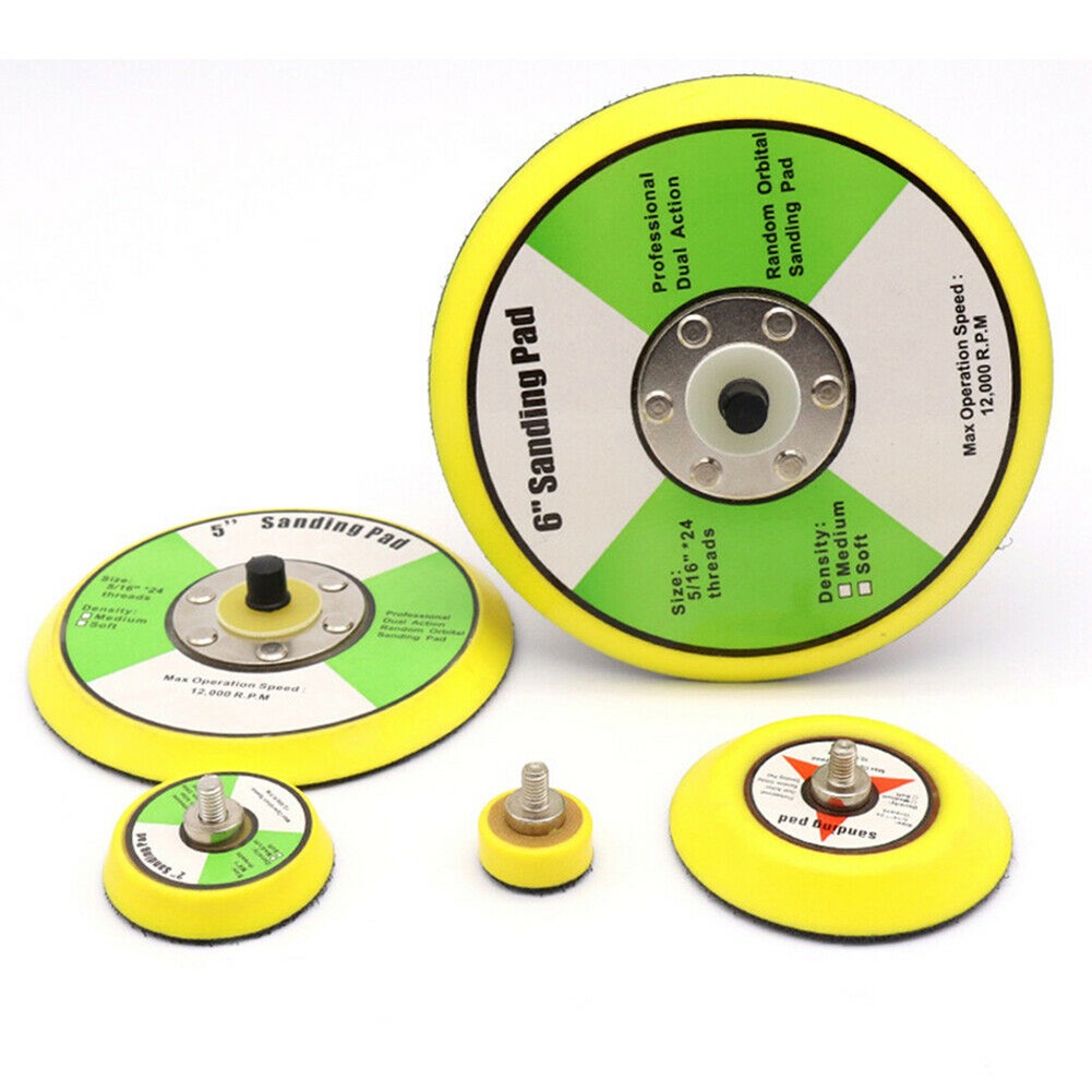【specialthing】 For Air Sander Backing Pad Grinder Sanding Disc Backing Pads Hook Loop M6 5/16 【Ready Stock】