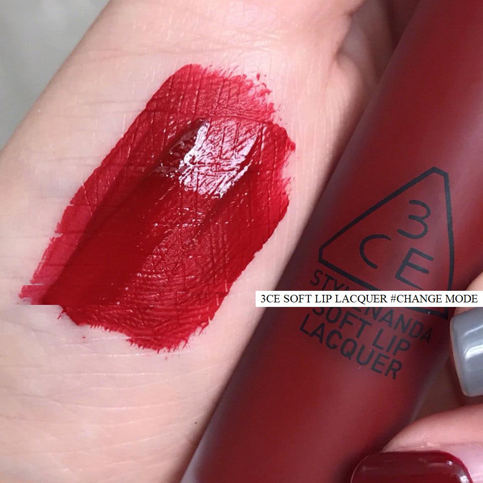 [Genuine] 3CE soft lip lacquer red cold change mode lipstick