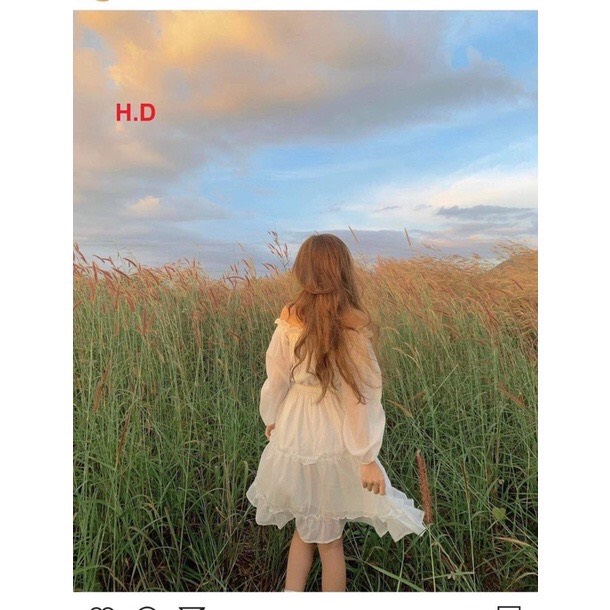 Váy chun ba tầng kiểu mới HD12