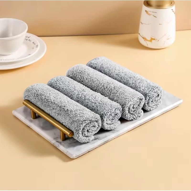 Combo 30  Khăn lau đa năng  khăn thấm hút tốt 2 mặt 2 chất liệu size 25x25, Khăn Lau Bếp, Khăn Lau Bát Đĩa