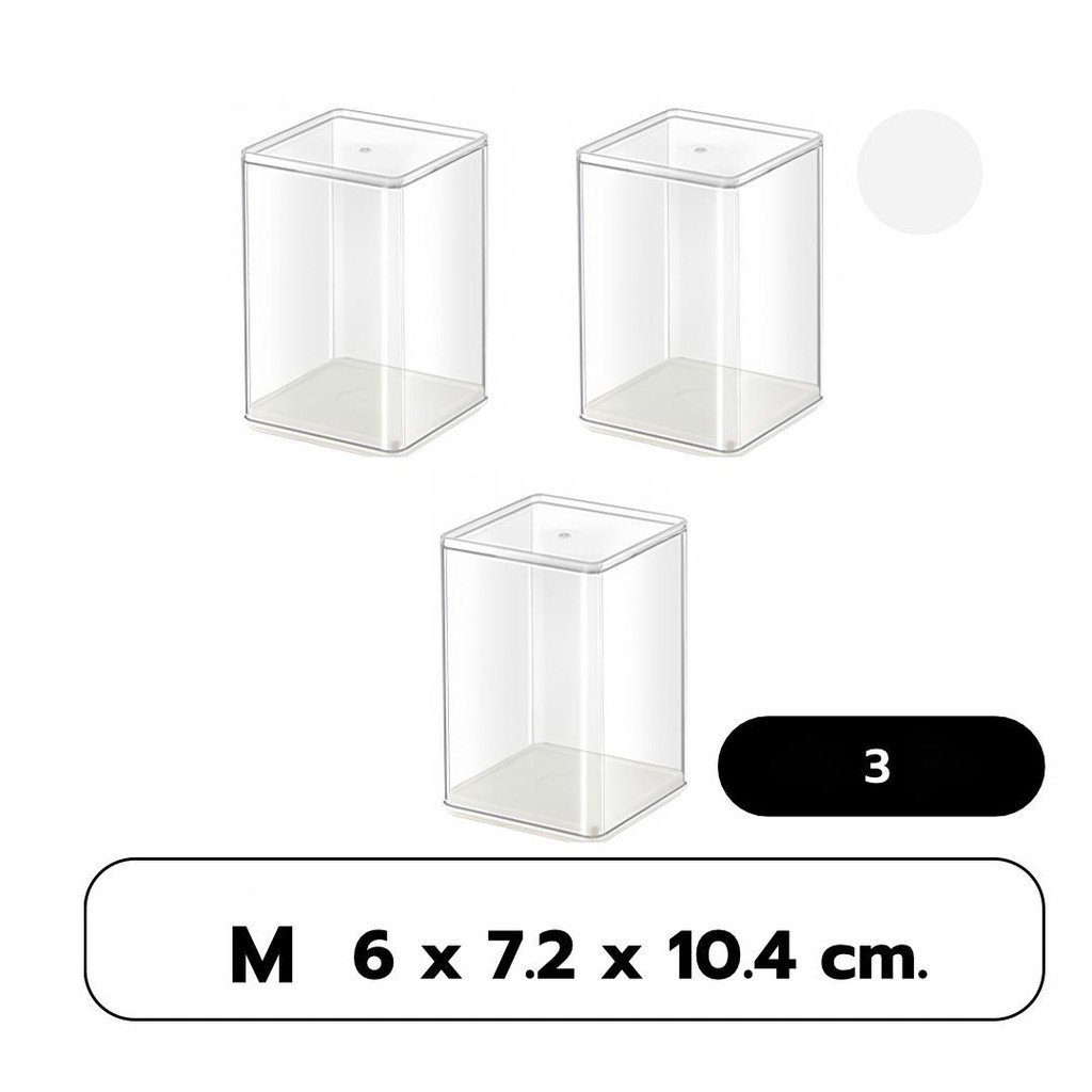 Figure Doll Display Box Small Model Storage Organizer Box Transparent ...
