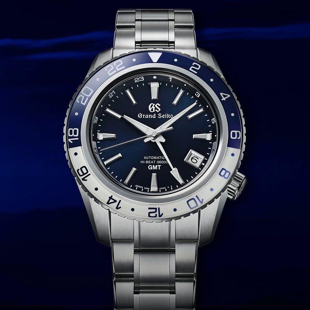 BNIB Grand Seiko Sport Collection Hi-Beat 36000 mechanical GMT SBGJ237 Blue  Dial Stainless Steel Bracelet Men Watch | Lazada Singapore