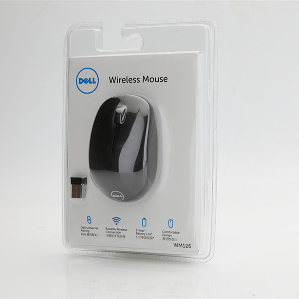 DELL WM126 2.4Ghz Wireless Mouse Optical USB Mouse Ergonomic Gaming