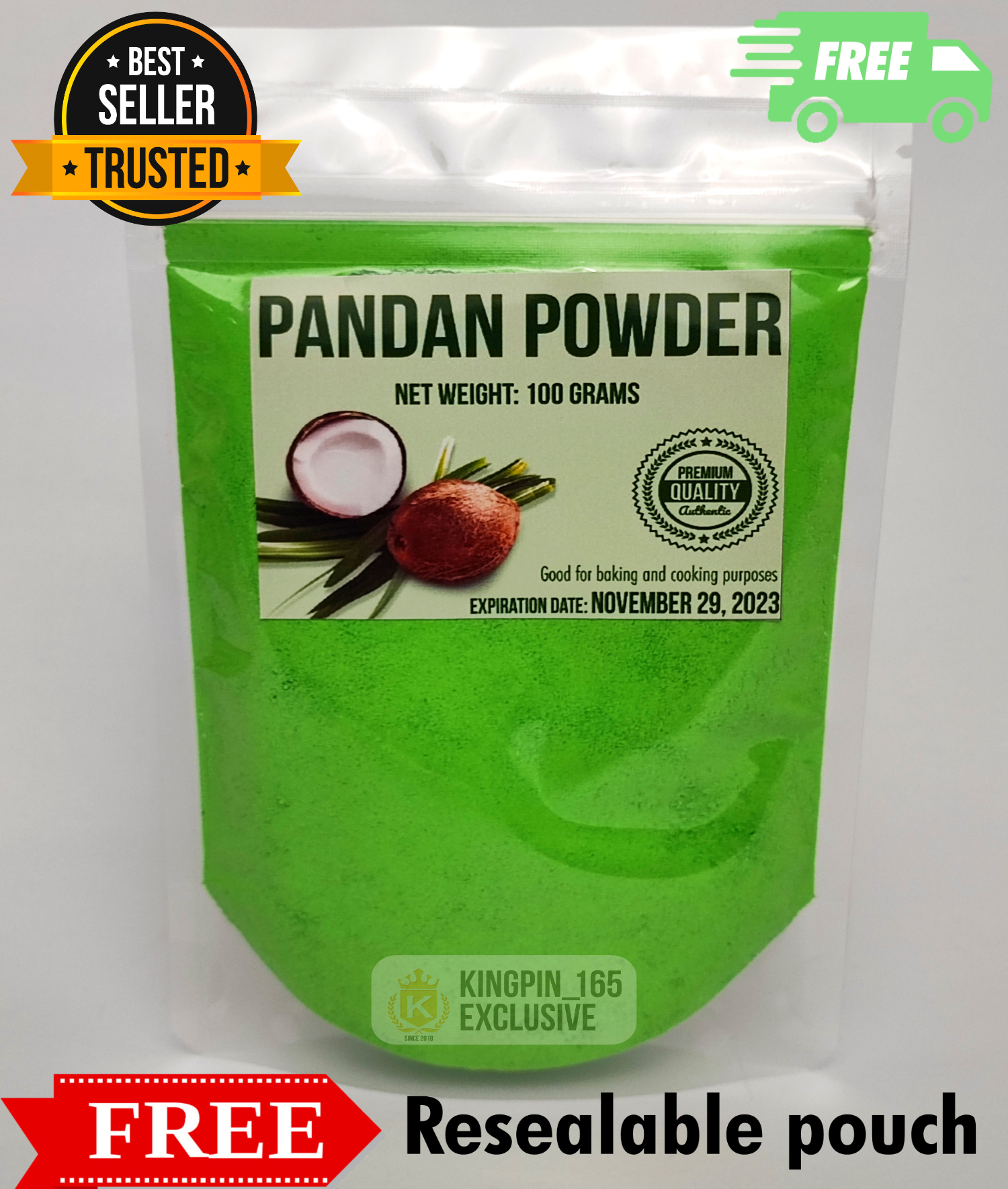 100 PURE Pandan Powder Premium Quality for Buko Pandan, Pandan Hopia