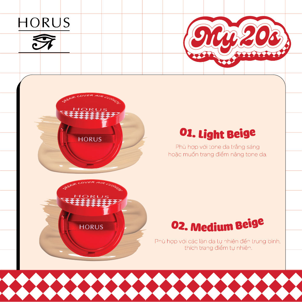 Phấn Nước Horus Dream Cover Air Cushion 12.5 G