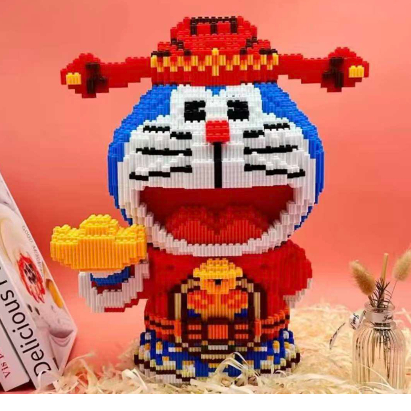Mô hình lego doremon thần tài/ ông thần tài size 40cm