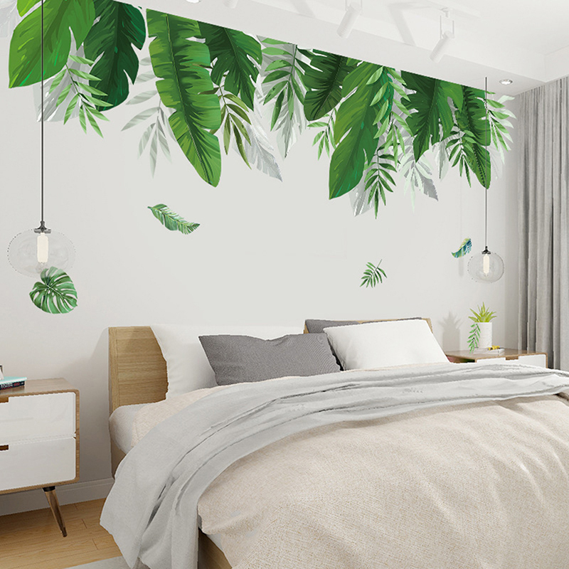 Tropical%20Plant%20Green%20Leaves%20Wall%20Stickers%20for%20Living%20room%20Bedroom%20Sofa%20Wall%20Decor%20PVC%20Vinyl%20Wall%20Decals%20Home%20Decoration%20-%20Image%204