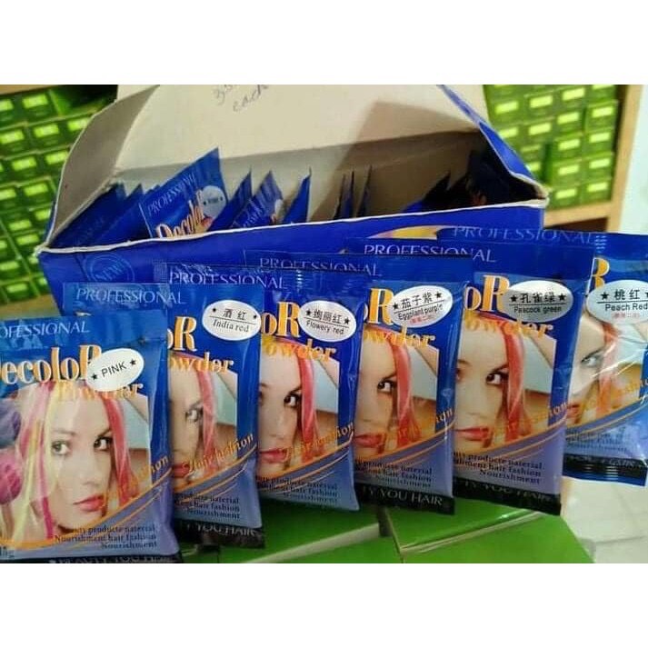 Mua 5 tặng 1 Gói bột nhuộm Decolor Powder màu trắng -White
