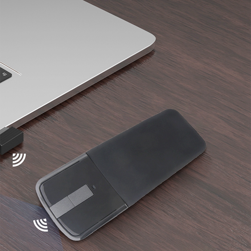 2.4Ghz Foldable Wireless Mouse Folding Arc Touch Slim Mouse Computer Gaming Mouse Mice for Microsoft Surface PC Laptop