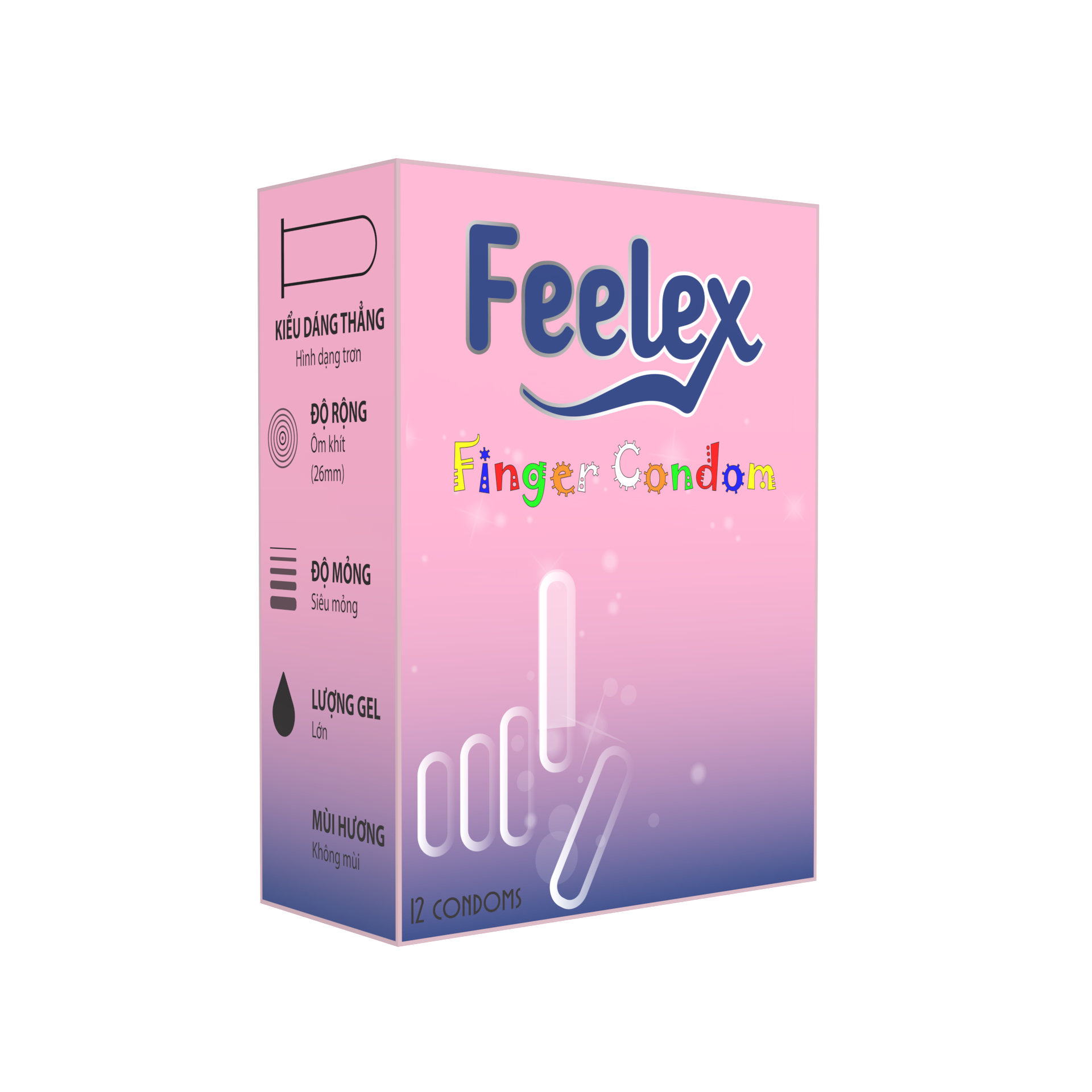 Bao cao su ngón tay Feelex Finger Condom - Hộp 10 bcs thumbnail