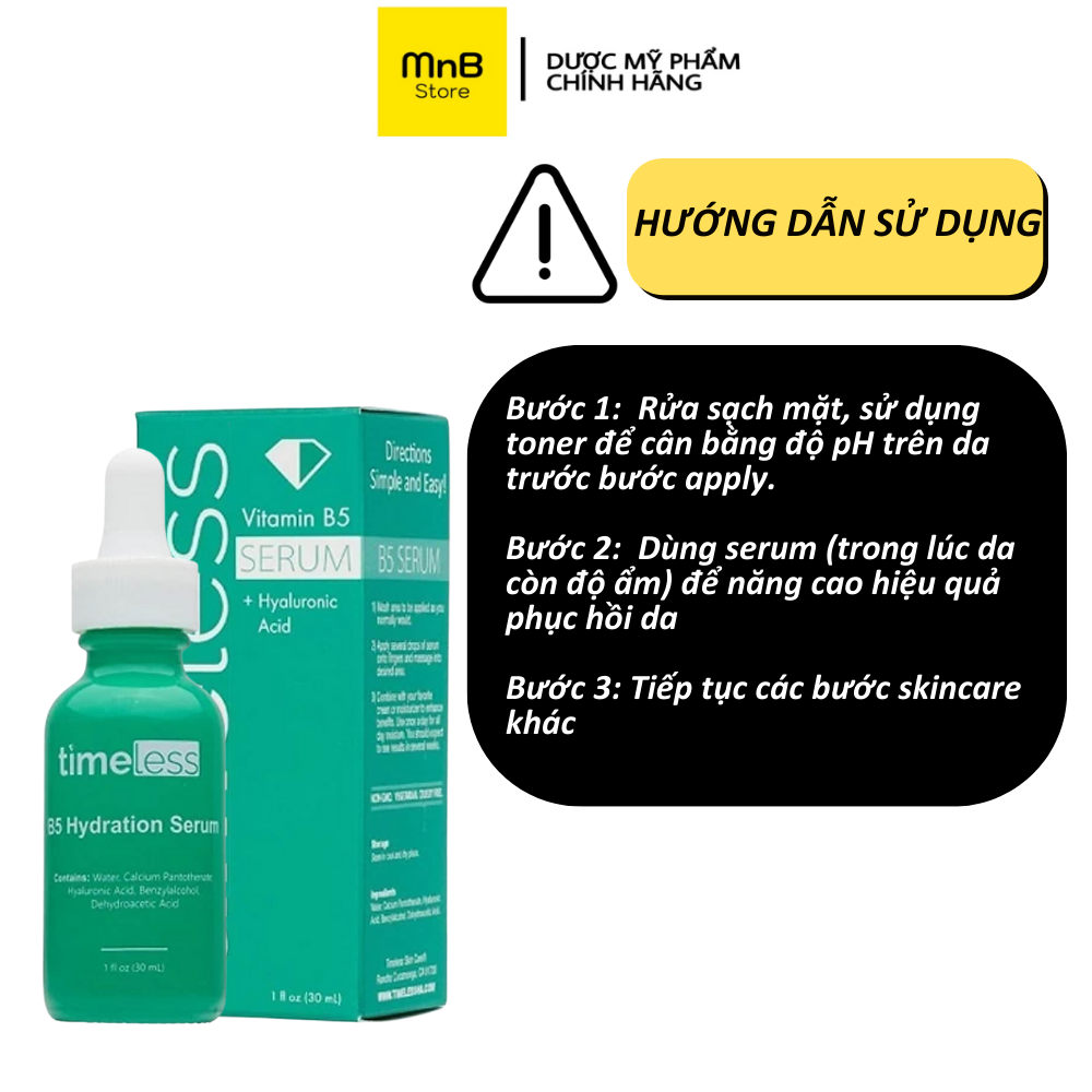 Hồi Phục Da Serum Timeless Vitamin B5 30ml