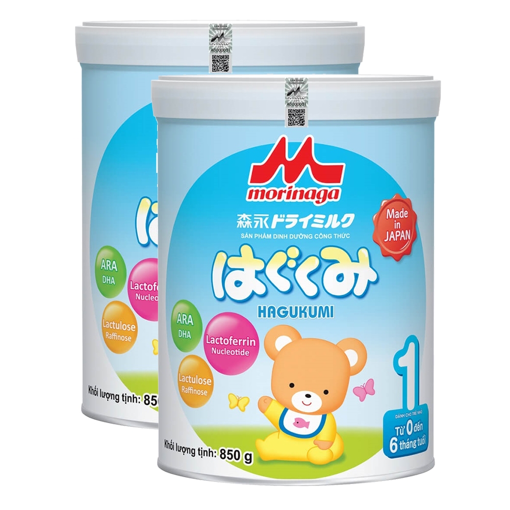 Morinaga số 1 (Hagukumi), 0-6 tháng, 850g
