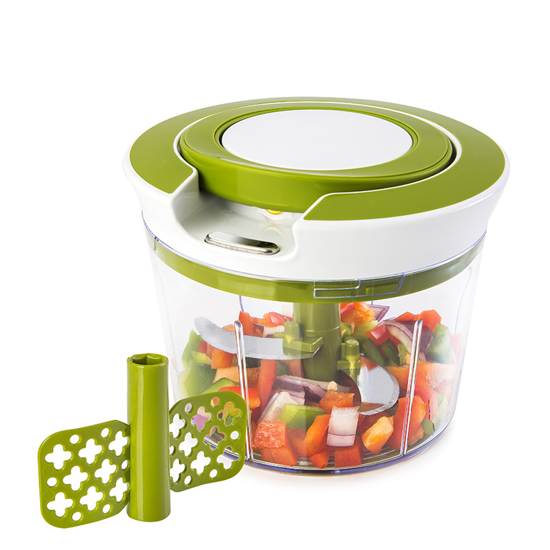 Hand String Blender 【TrendGlobe】Quick Pull String Food Chopper Spiral Slicer Powerful ...