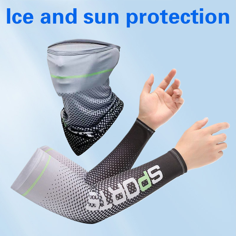 New Ice Silk Sleeve Sunscreen Cuff UV Sun Protection Arm Sleeves