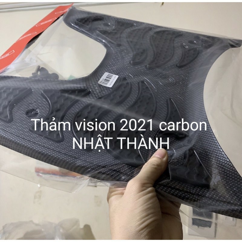 THẢM GÁC CHÂN VISION 2021 CARBON / CROM / INOX