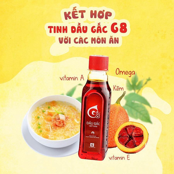 Dầu Gấc G8 Việt Nam 185ml (Date 2026)