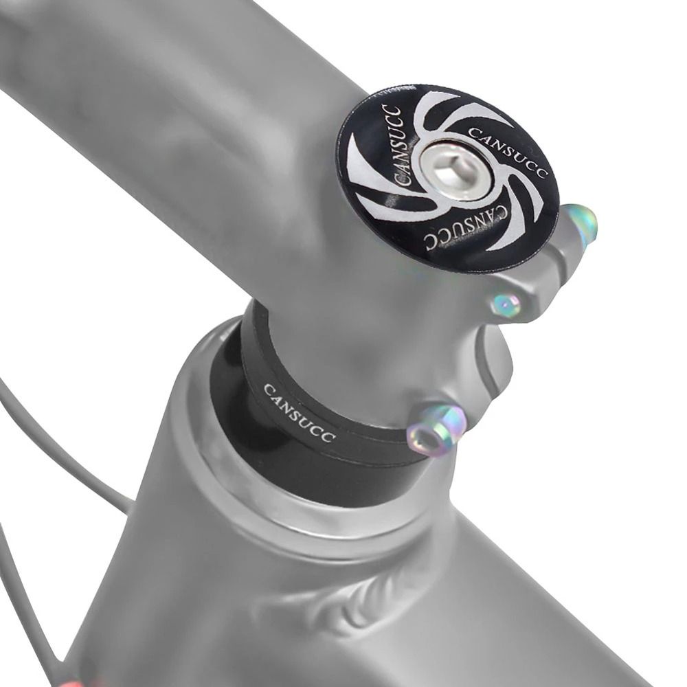 QSV8E Aluminum Alloy Cycling Front Fork Washer Stem Spacers Headset Riser Handlebar Spacers Stem Ring Gasket Set Bicycle Front Fork Washer Headset Spacer Bike Headset Washer
