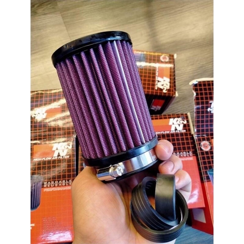Lọc gió trụ KN 1280 - Pô e trụ K&N 1:1 ( tặng 3 đệm cao su )