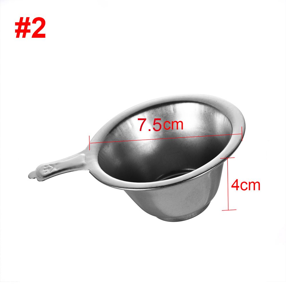 NALIANG Kungfu Funnel Stainless Steel Fine Mesh Leaf Filter Tea Strainer