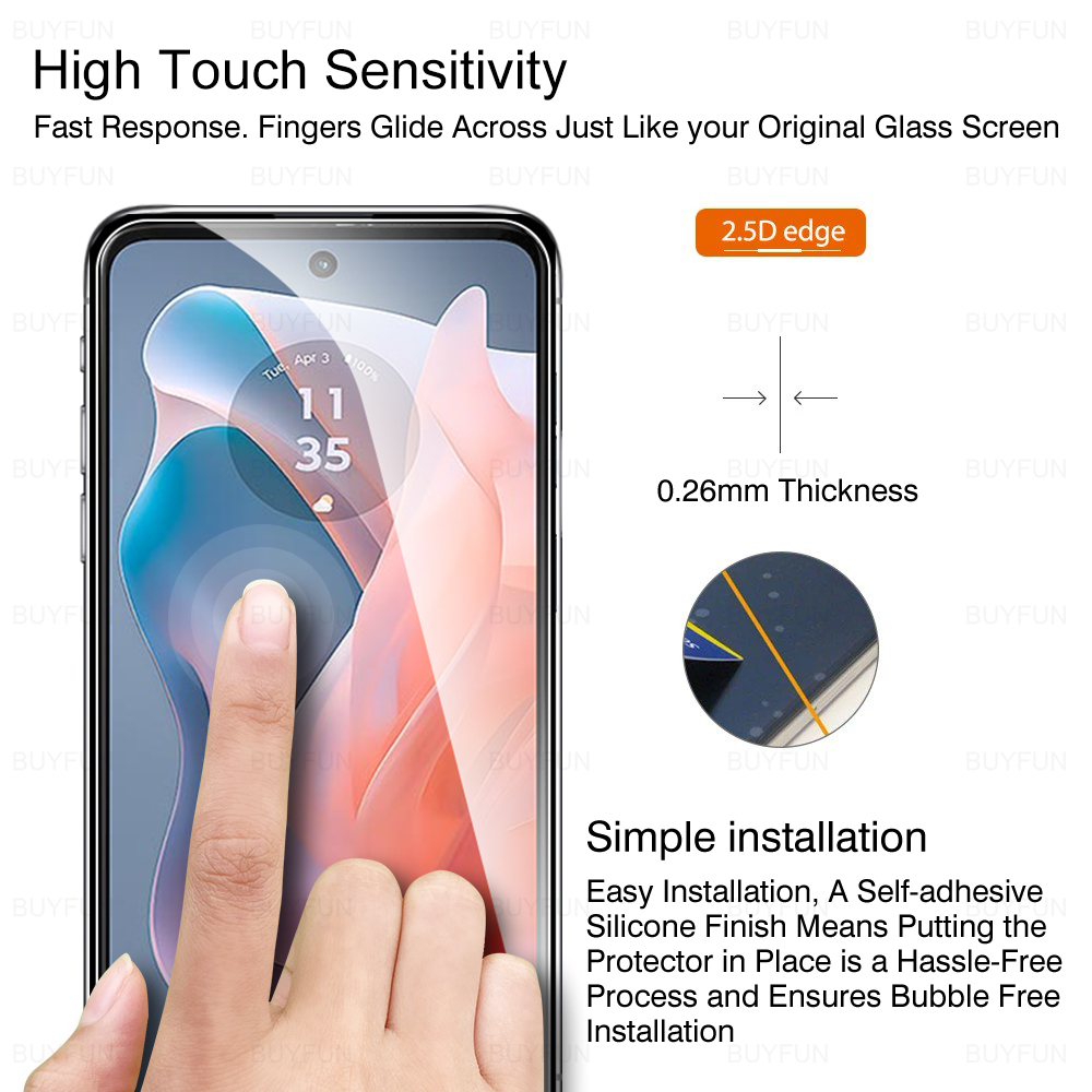 For Motorola Moto G Play (2024) 4PCS Full Screen HD Tempered Glass Protector for motorola moto g play MOTOROLA G PLAY 6.5 inches Scratch and Explosion Proof Screen Protector. 
