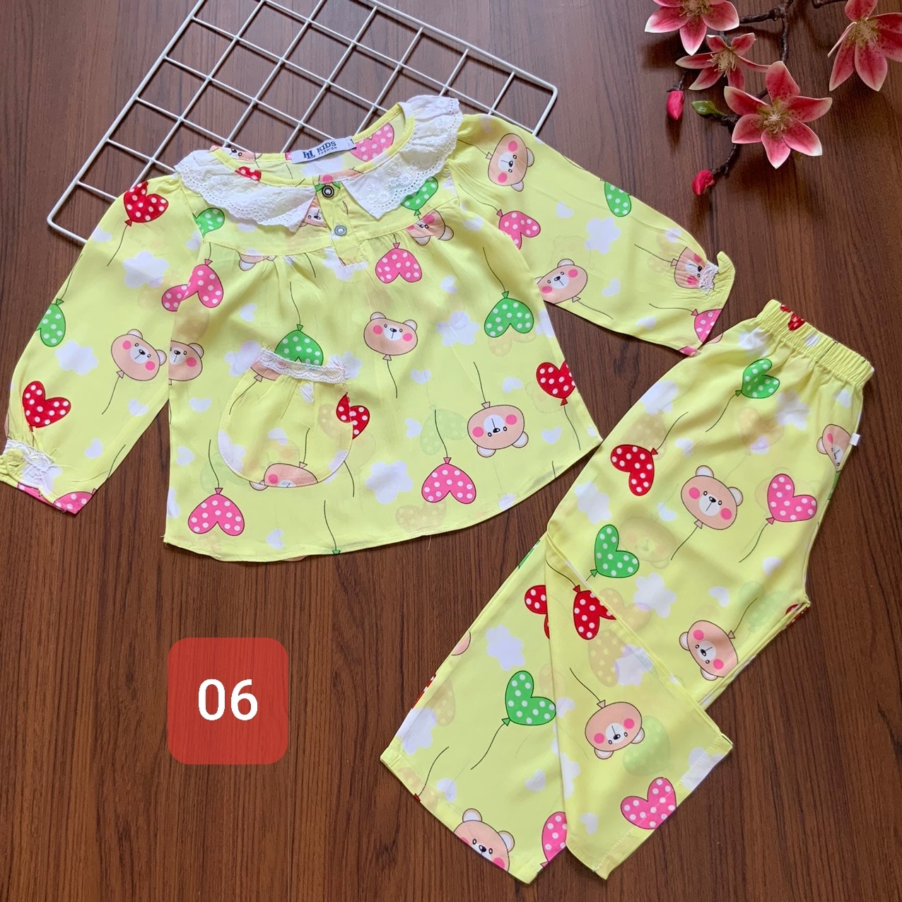 Tole tay dài cổ viền ren nhiều hình xinh