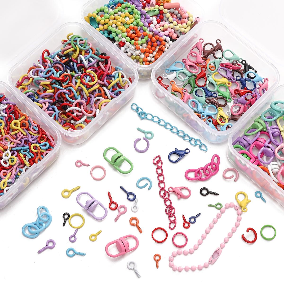 10-300Pcs Boxed Keychain Series Jump Ring Accessories for DIY Jewelry ...
