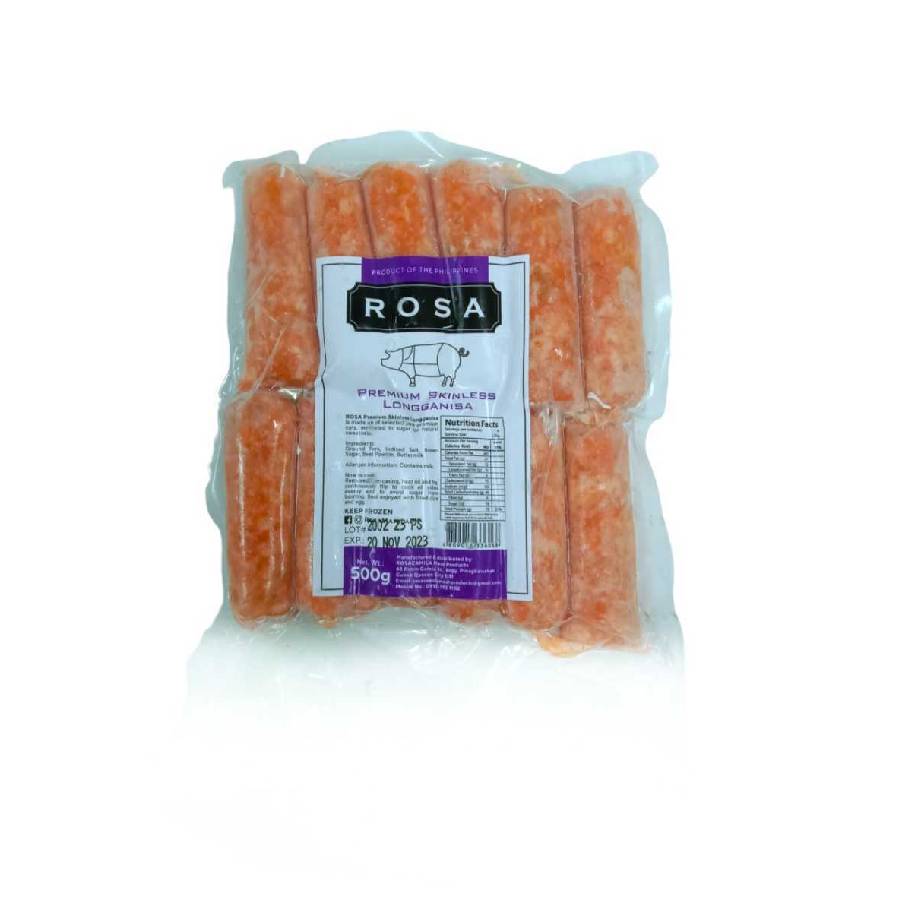 Premium Skinless Longganisa (500g) by Rosa [Same Day Delivery cut off