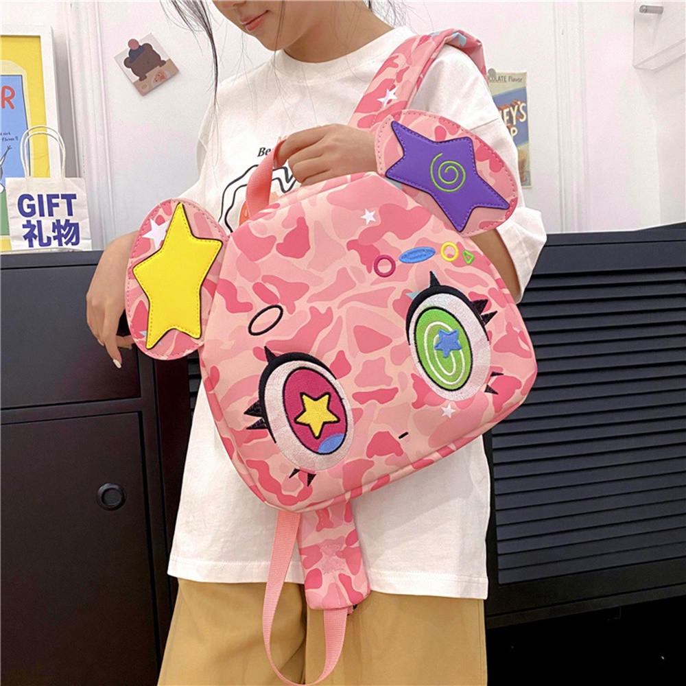 2023 Trend Backpack Itabag Y2K Pink Bear Leather Schoolbag