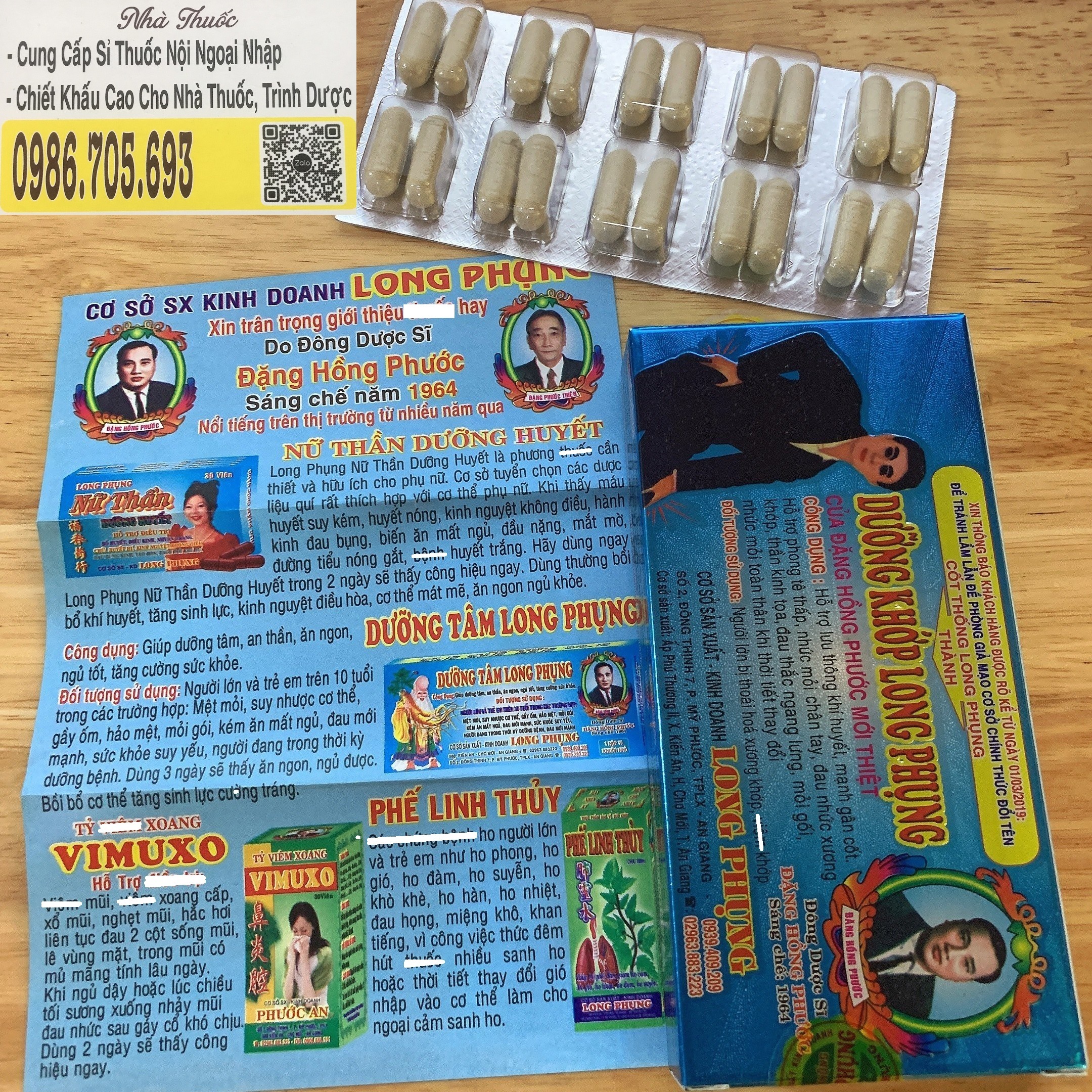 Dưỡng khớp long phụng viên nhộng  (long phụng nhộng) – HỖ TRỢ XƯƠNG KHỚP