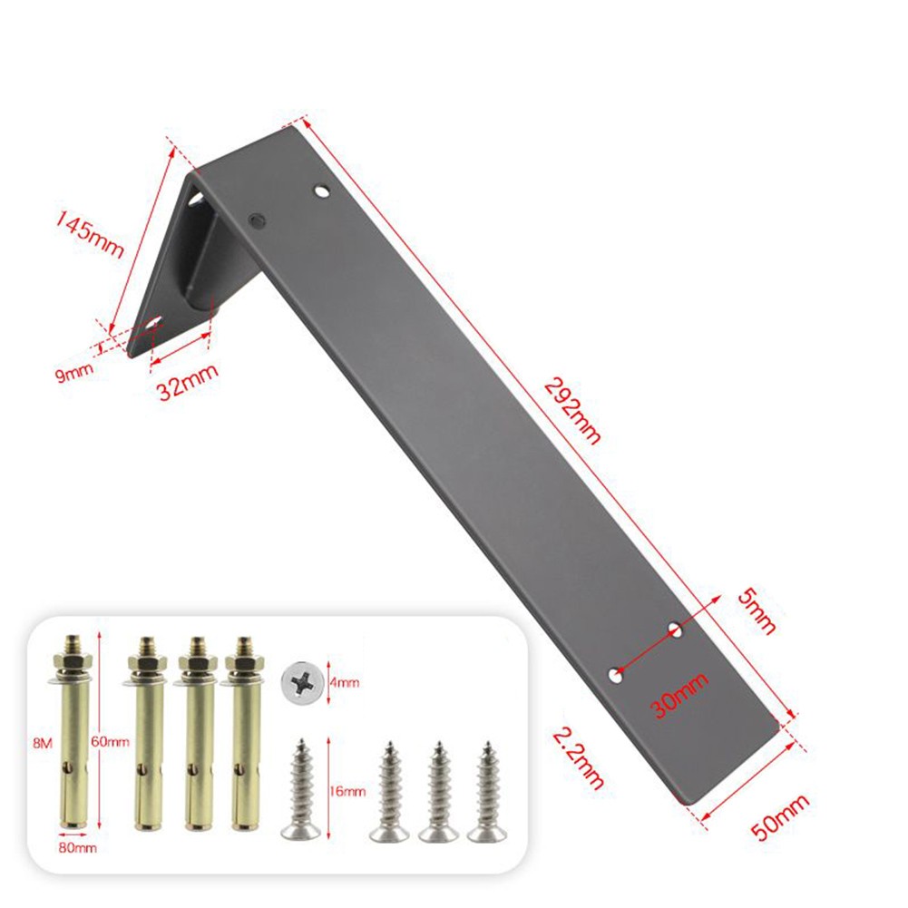 【Unirax】 Chân đế chịu lực cao, kệ Kim Loại Lớn, hình tam giác nổi treo tường 【hàng có sẵn】