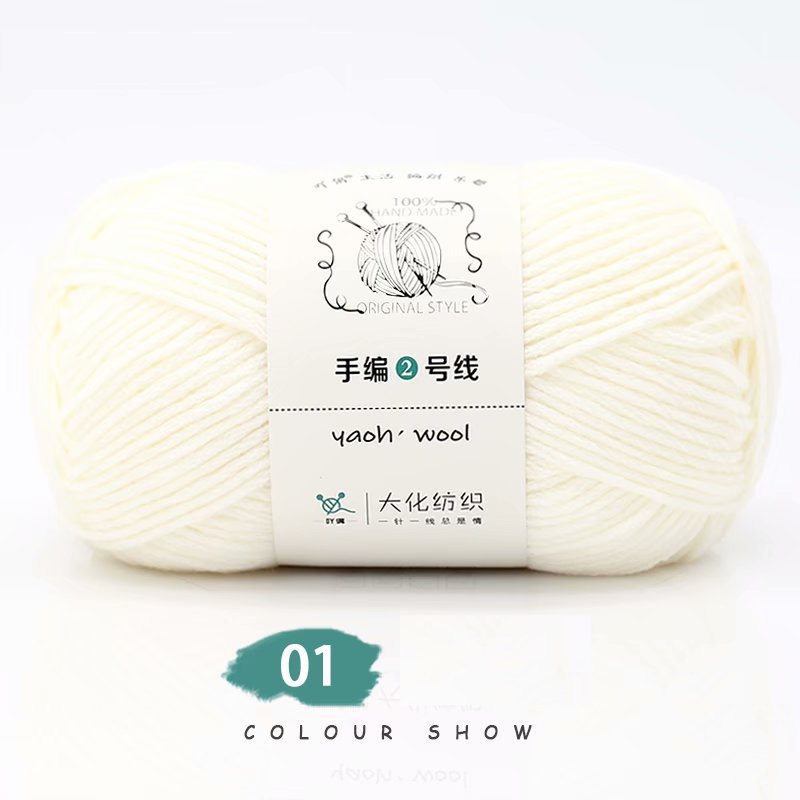 Len yaoh wool 100g sợi to 3mm mềm, nhẹ, giữ ấm tốt đan móc khăn, mũ, áo len cardigan bảng 40 màu