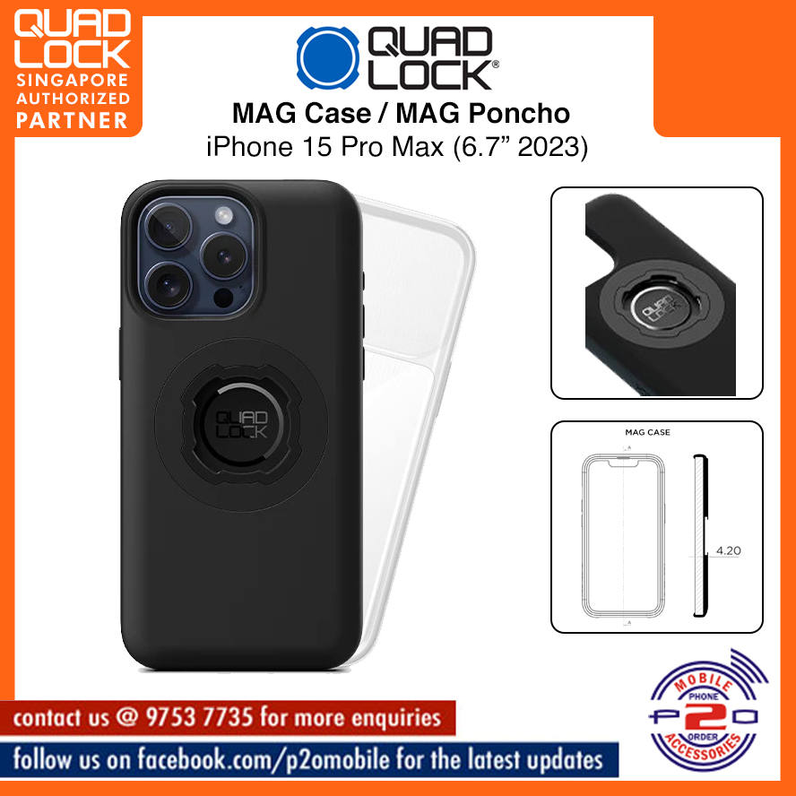 Quad Lock iPhone 15 MAG CASE & PONCHO 通信販売