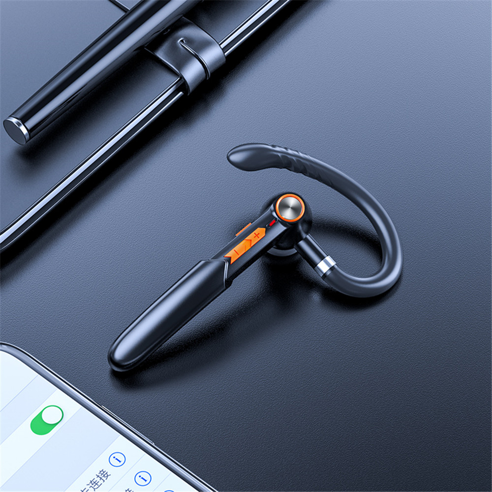 Kebidumei Single Earphone Fingerprint Touch Bluetooth 5.0 Headset Handsfree HIFI Wireless Earphone Waterproof Earpiece With Mic