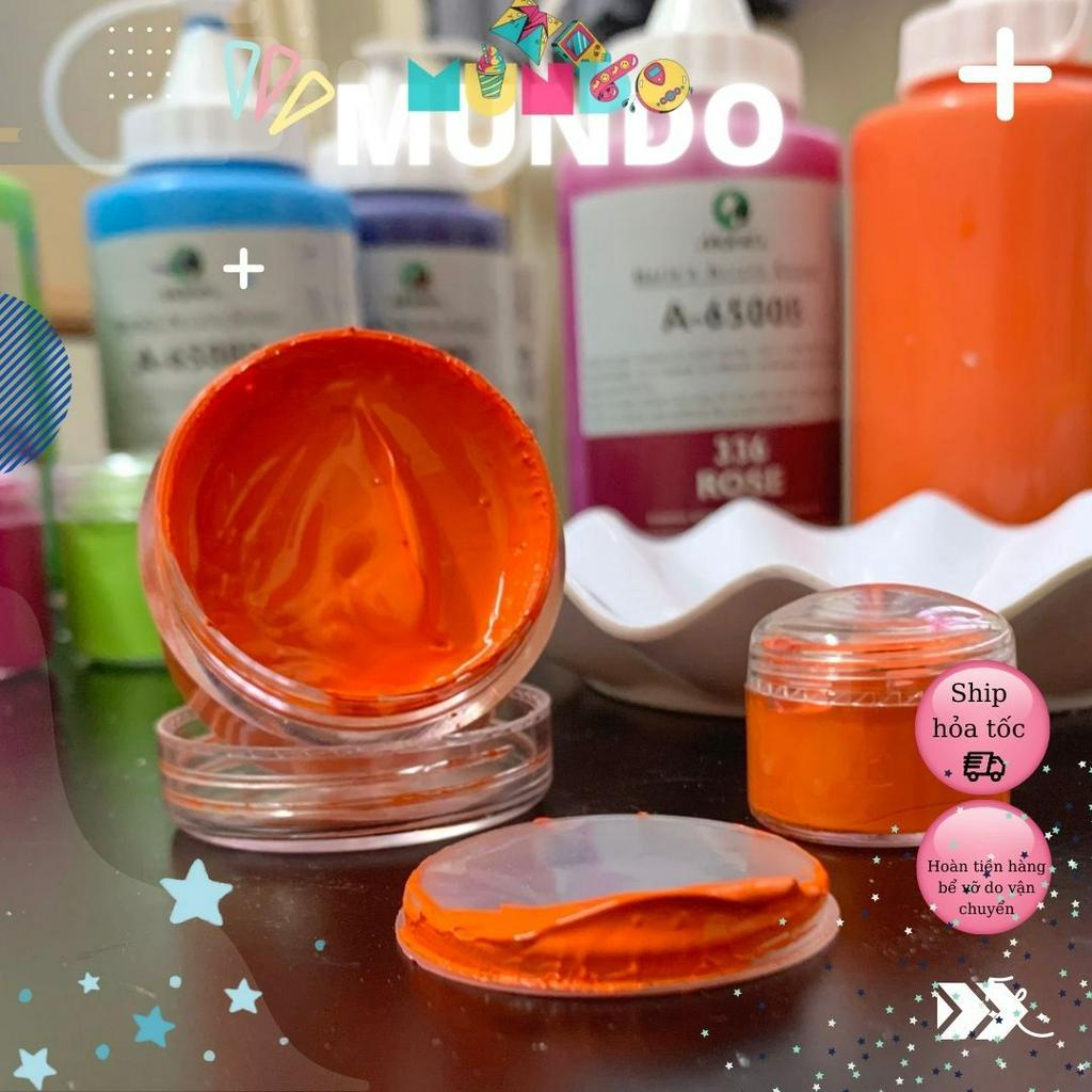 Màu acrylic chiết 30ml, màu acrylic tô tượng hủ 30gr, màu vẽ túi, vẽ tường