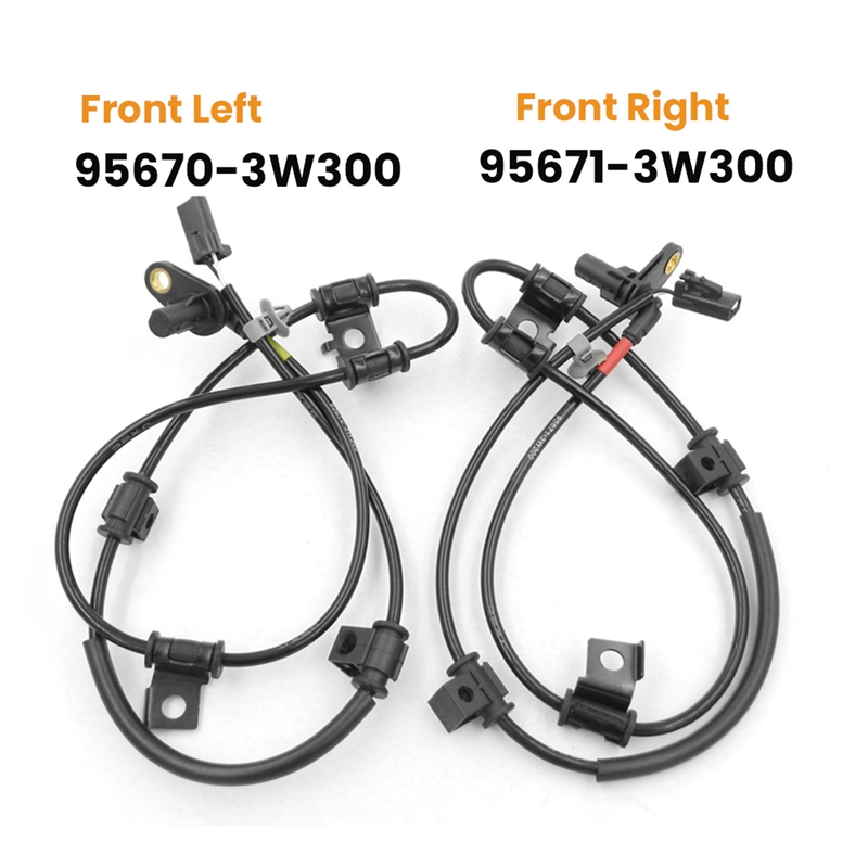 2pcs front / left & right abs wheel speed sensor for kia sportage 2011-2016 95670-3w30095671-3w300