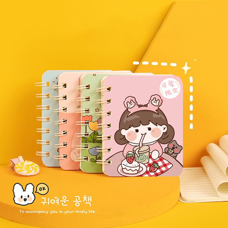 Note book  mini size A7 dễ thương , sổ tay 160 trang tiện dụng