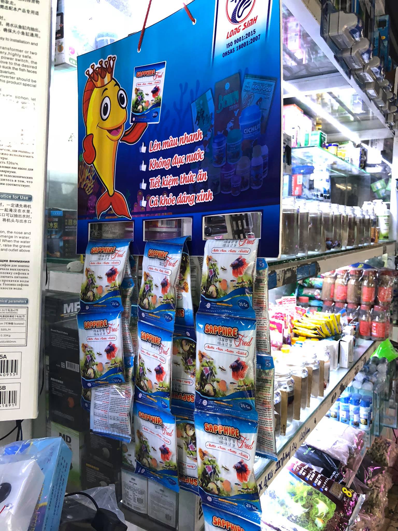 Cám Sapphire Feed - Thức Ăn Chuyên Dụng Cho Cá Cảnh Nhỏ (Guppy, Betta, Neon, Bình Tích....)