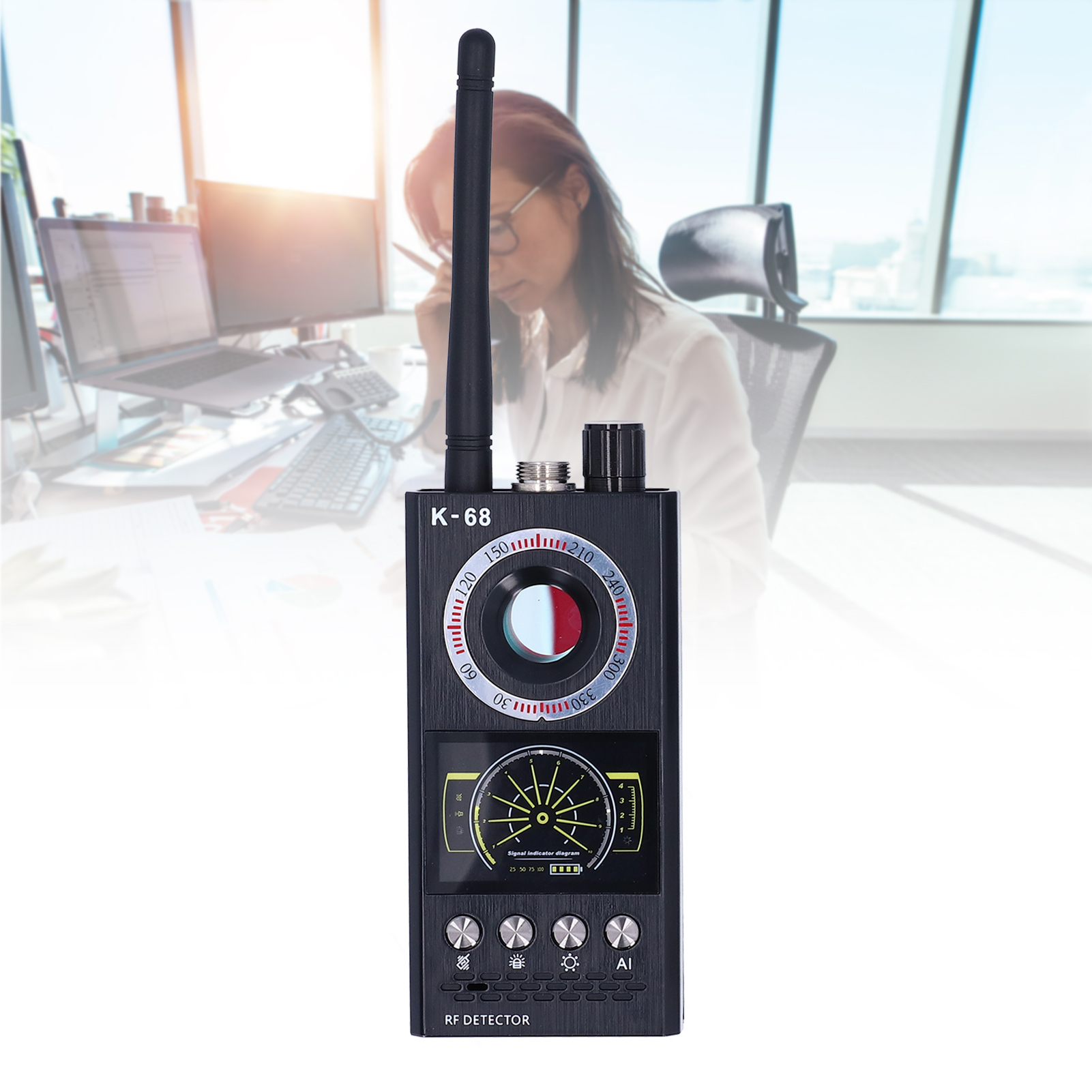 Camera Detector Magnetic Field Detection Bug Detector for Home Security for Home Hotel for Household Products for Indoor Security