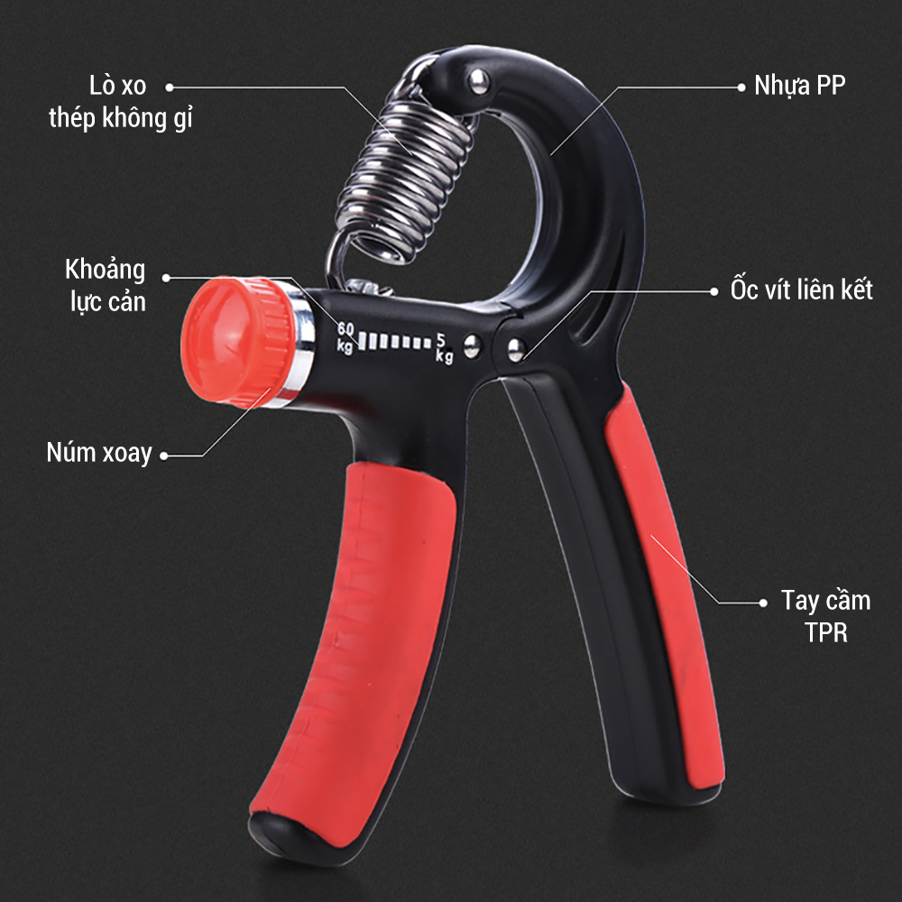 LZD Kìm bóp tập cơ tay,kiềm bóp tập cơ tay,Phạm vi điều chỉnh 5kg-60kg,dụng cụ tập cơ tay