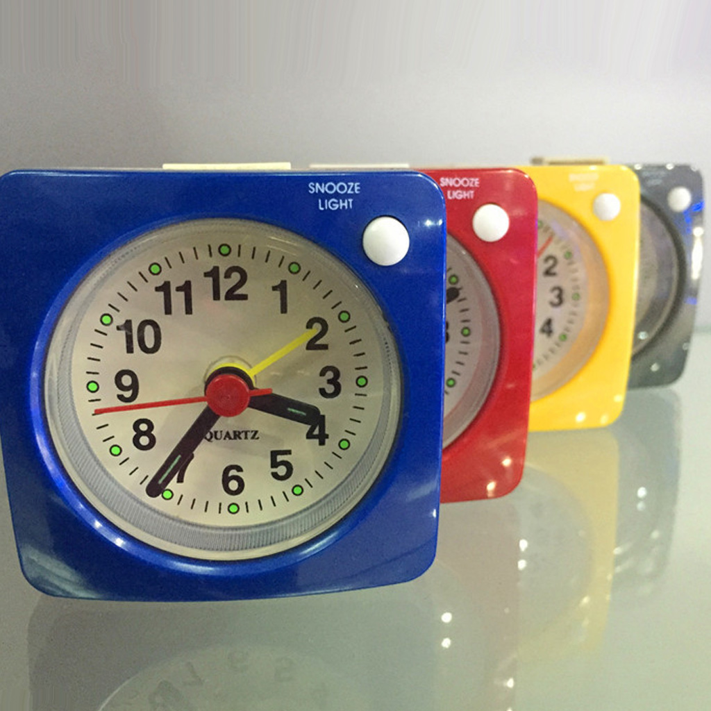 【Innovative design】Silent Desk Alarm Clock, Quartz Analog Table Alarm ...